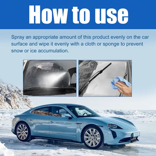 Spray De Recubrimiento Anti Nieve Para Parabrisas De Coche 100ml