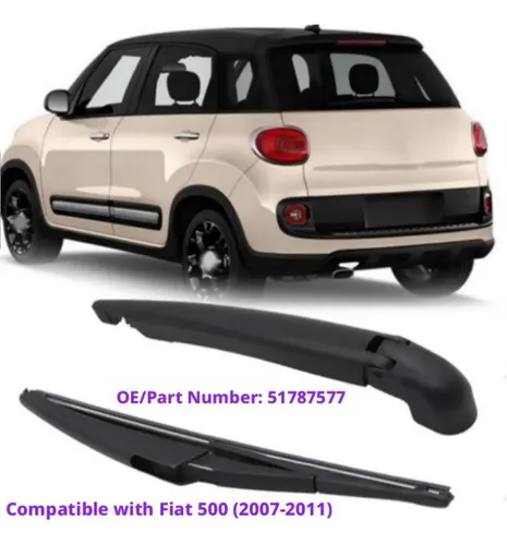 Limpiaparabrisas Trasero Para Fiat 500 2007-2011