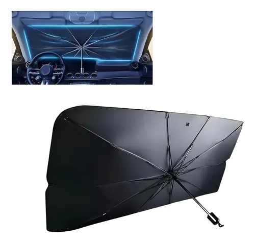 Paragua Cortina Parasol Plegable Metalizada Parabrisas Auto