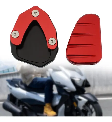 Kit Pad Trípode Lateral Moto, Accesorios Rojos