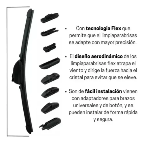 Kit Escobillas X3 Limpiaparabrisas Toyota Sw4 2016-2024