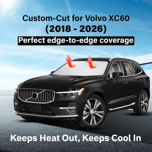 Parasol Para Parabrisas Econour Volvo Xc60 2018-2026, Bloqueador De Rayos Uv