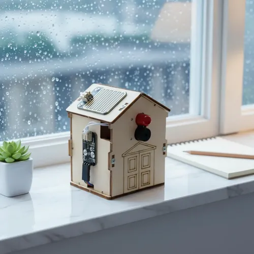 Kit De Sensor De Lluvia De Madera Para Ensamblar Educativo
