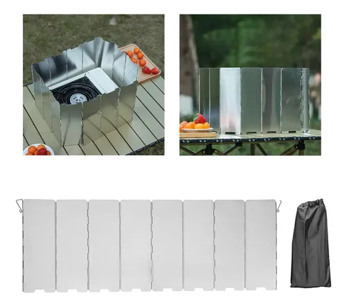 F Parabrisas Para Estufa De Camping, Protector Contra 8 +.