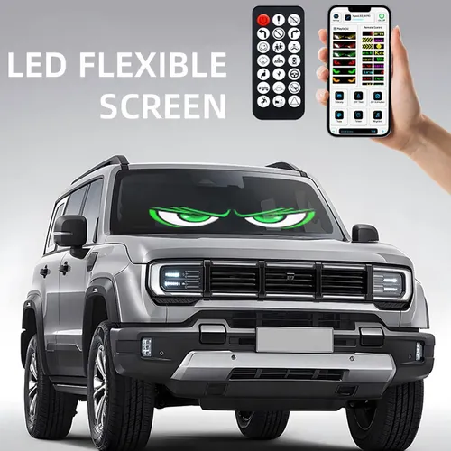 Luz Led Programable Eyes Devil Eyes Para Parabrisas