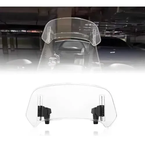 Extensor Parabrisas Ajustable Para Moto Color Transparente F