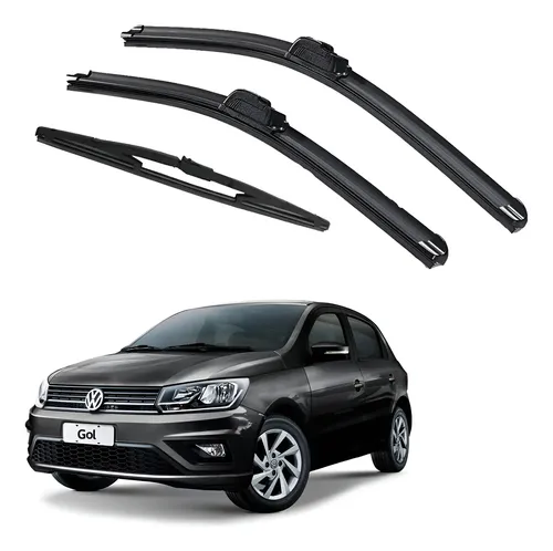 Kit 3 Escobillas Vw Gol Trend 2008 2010 2013 2016 2021 2022