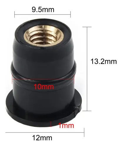 Tuercas Parabrisas 4pcs Universales  Para Moto