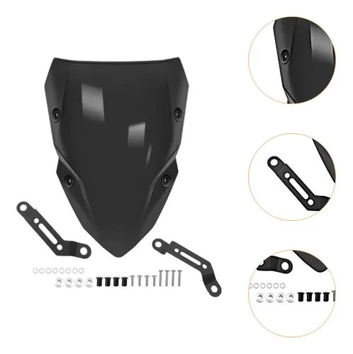 Deflector De Viento Para Motocicleta Z 500 Se Negro