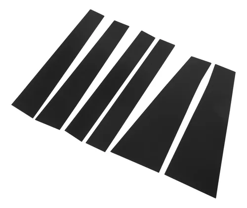 Calcomanías Para Puertas Y Ventanas, 6 Unidades, Para Pilares De Coche, Policarbonato, Espejo Brillante