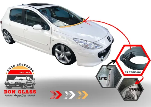 Kit Repara Burlete Caucho Rejilla De Parabrisas Peugeot 307
