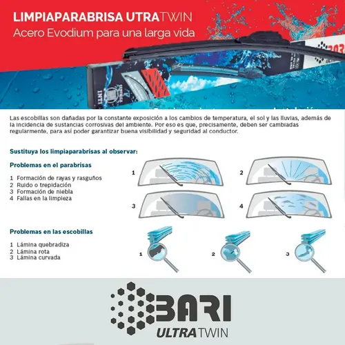 Escobillas Limpiaparabrisa Bari Honda Civic 1.8 2012-2015