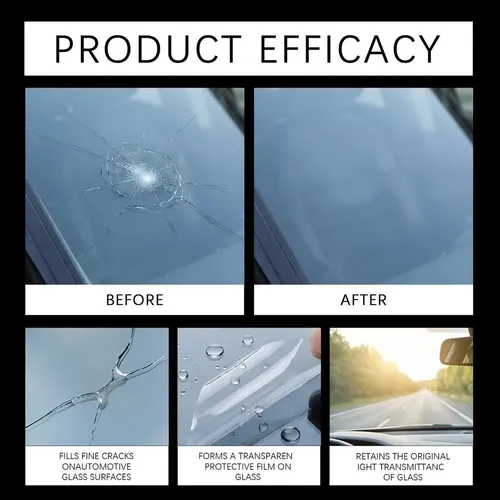 Windshield Crack Repair Kit, Upgraded Windshield Repair