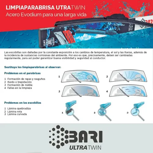 Escobillas Delanteras Bari Fiat Argo 2018 A 2022 +