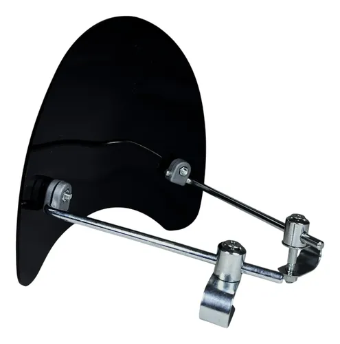 Parabrisa Negro Faro Redondo Para Honda Cg Titan 150 M/v Mtc