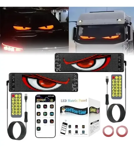 2 Ojos Led Para Parabrisas De Coche 2025, 7 X 17,3 Cm