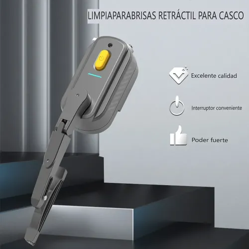 Limpiaparabrisas Eléctrico For Visera De Casco De Moto