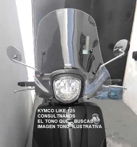 Parabrisas Curtain Kymco Like 125 34cm Fume Humo Dompa Motos
