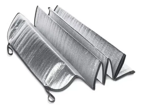 Kit 3 Cortinas Parasol Auto Parabrisa Ventanilla Plegable