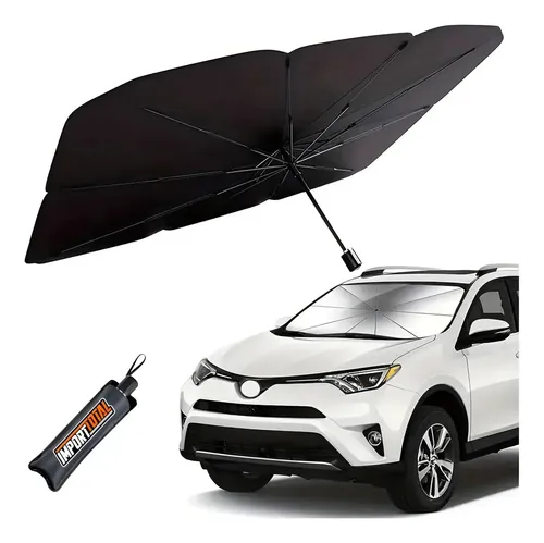 Parasol Protector Metalizado Tipo Paraguas Para Parabrisas
