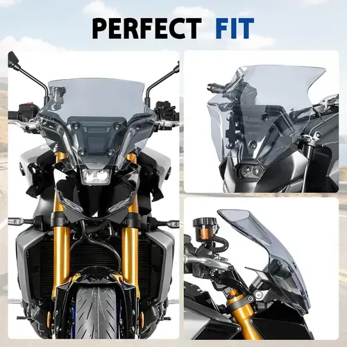 Pantalla Doble Burbuja Ahumada Para Moto 4mm Policarbonato F