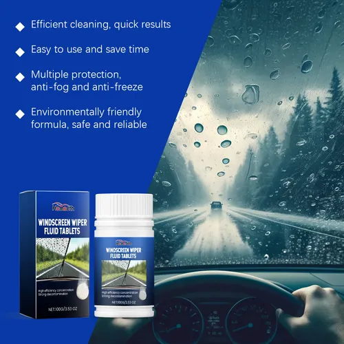 Tabletas Limpiaparabrisas Efervescentes Para Coche