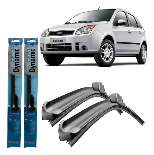 Juego Kit Escobillas Ford Fiesta 2007 2008 2009