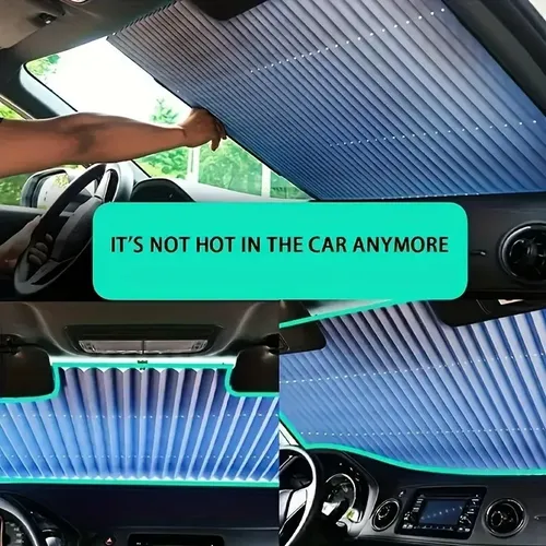 Parasol Retráctil Para Parabrisas De Auto