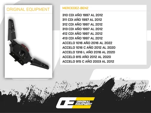 Llave Palanca Luces Limpiaparabrisas Sprinter 310 313 413 Oe