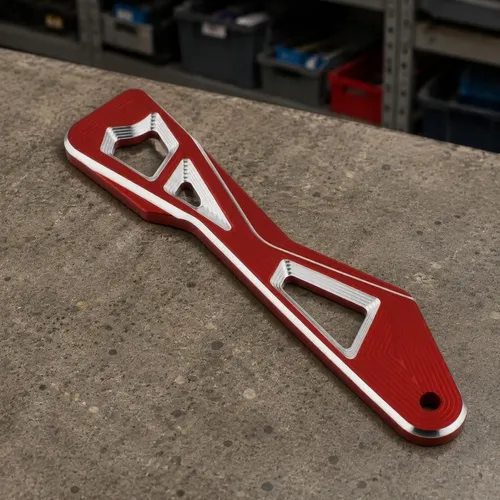 Slim Windshield Bracket Machined Finish Azul