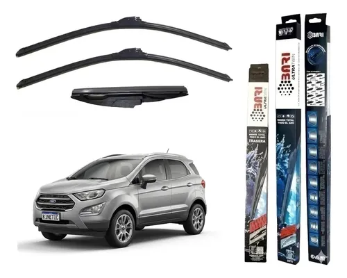 Kit De 3 Escobillas Ford Ecosport Kinetic 2012 Hasta 2017