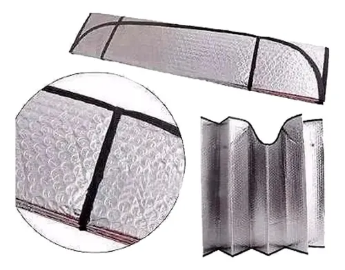 Cortina Parasol Plegable Metalizada 130 X 60 Para Parabrisas