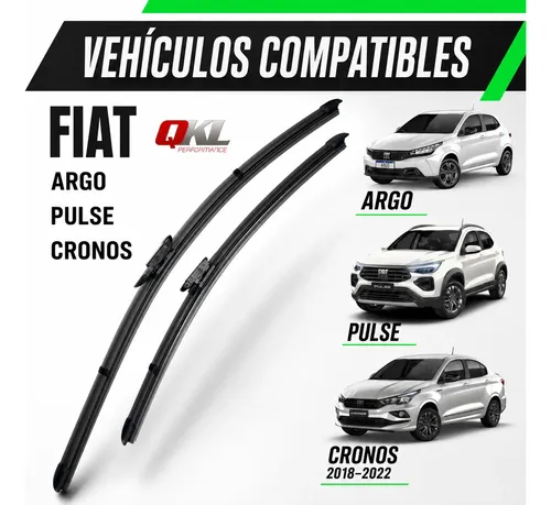 Escobillas Limpiaparabrisas Fiat Cronos Argo Pulse Kit X 2u