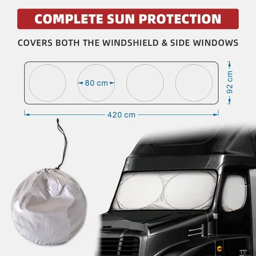 Parasol Para Parabrisas De Camión, Protector Solar, Bloquea