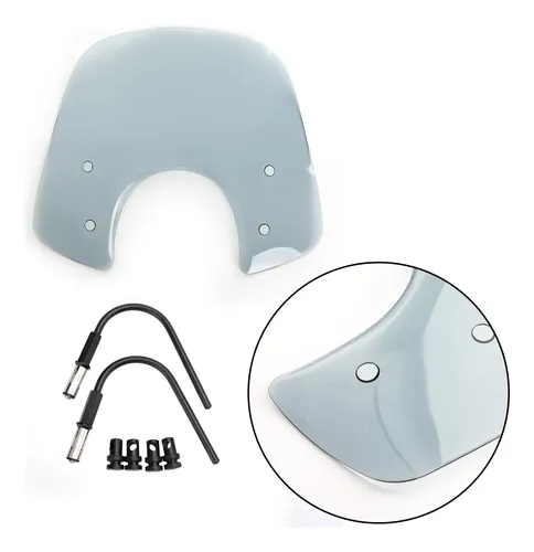 Parabrisas Vespa Lx50 B125 150 Gt200 Gts300 Gris Oscuro