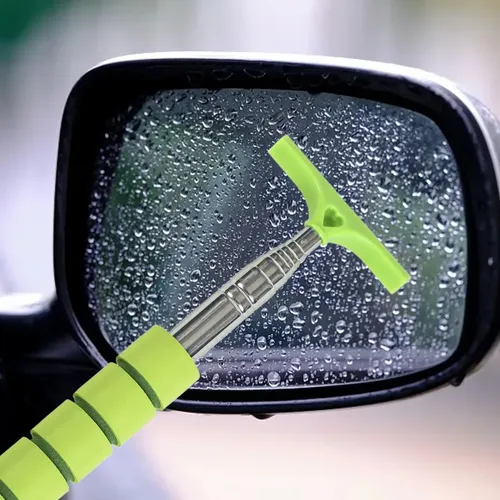 Limpiador De Escobilla De Espejo Automático Con Mango Verde