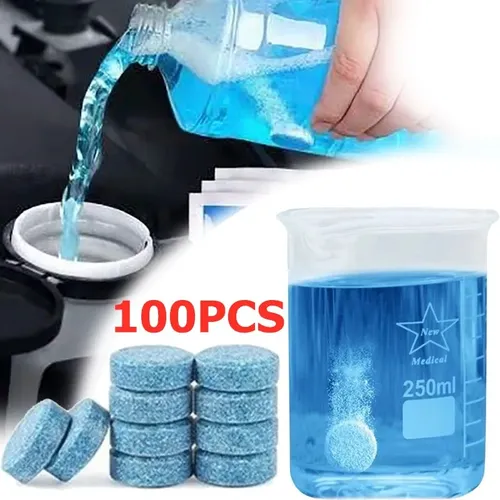 Parabrisas Efervescente Solid Cleaner Para Coche Y Tableta