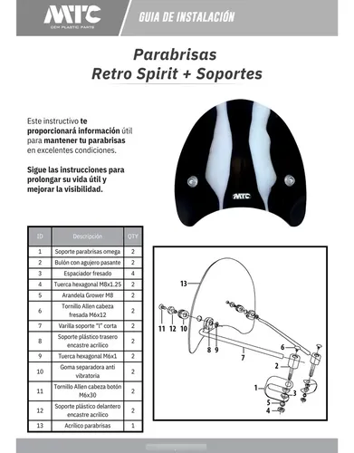 Parabrisa Negro Faro Redondo Para Zanella Sapucai 150 Mtc