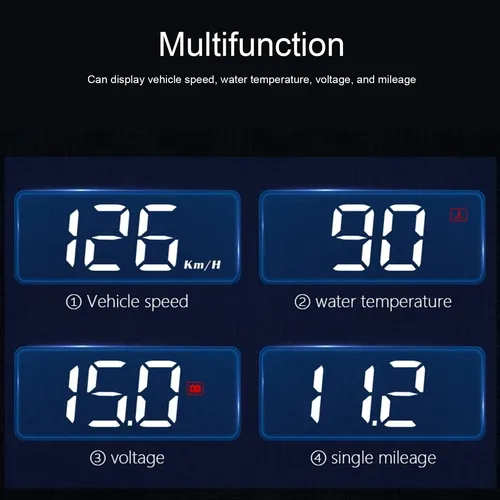 Pantalla Hud Obd2, Proyector De Parabrisas Con Indicador