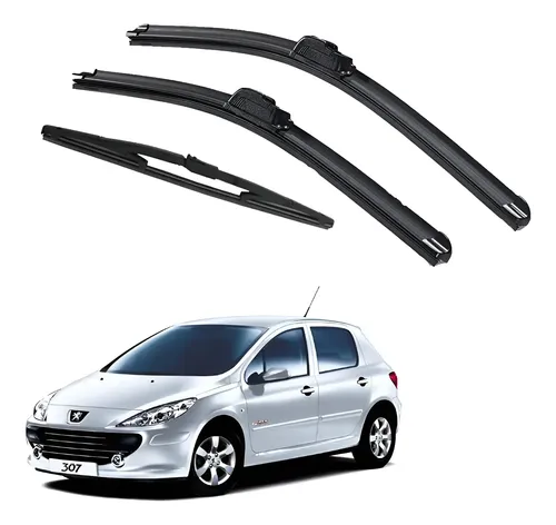 Kit 3 Escobillas Goma Peugeot 307 2004 2006 2008 2010 2011