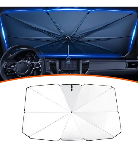 Parasol Plegable Para Parabrisas De Coche, Titanio Plateado