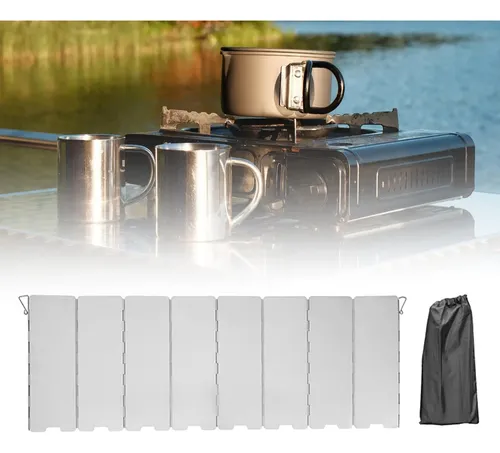 F Parabrisas Para Estufa De Camping, Protector Contra 8 +.