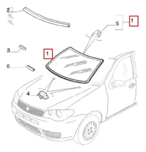 Parabrisas Fiat Palio Siena Fire Strada S/sensor Original