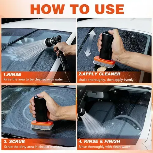 Limpiador De Película De Aceite Para Vidrios De Auto
