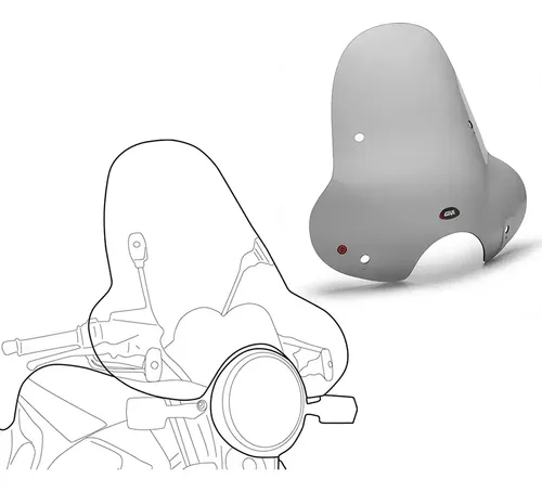 Parabrisa Givi Universal Humo 50 X 61.5 Cm