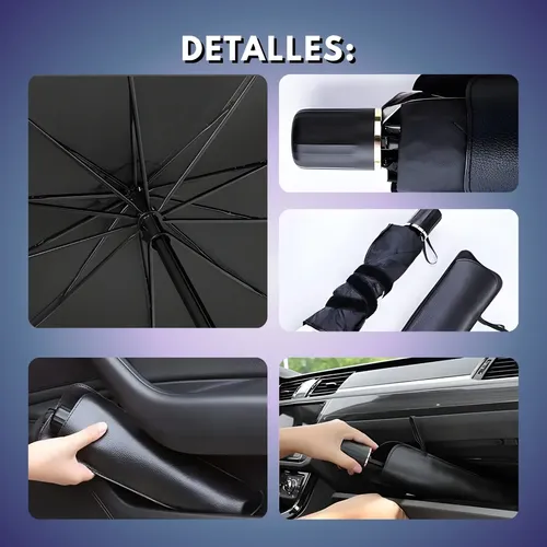 Parasol Auto Paraguas Plegable Protector Solar Parabrisas Uv