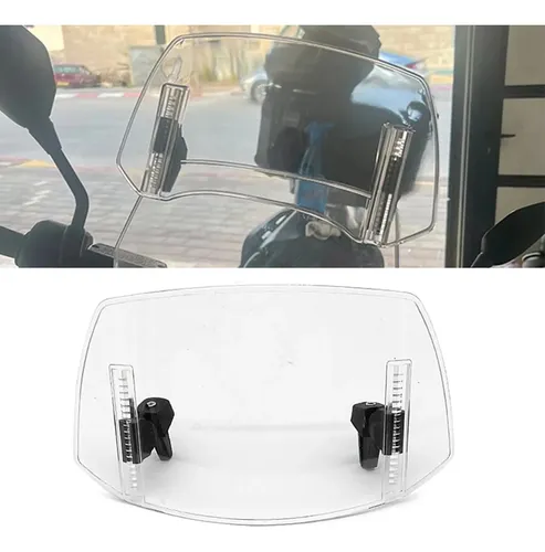 Extensor Ajustable Parabrisas Para Moto Transparente[u]
