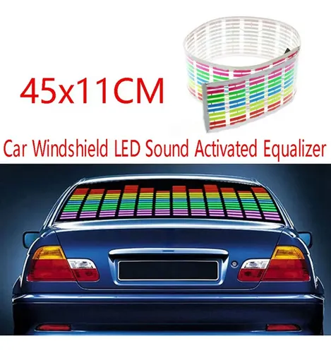 Ecualizador Led Activado Por Sonido Para Parabrisas De Auto
