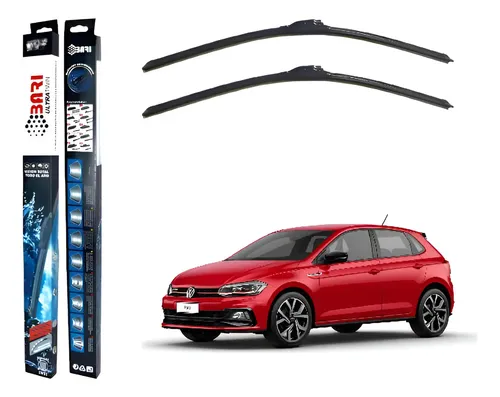Kit 2 Escobillas Delanteras Flex Volkswagen Polo 2018-2023