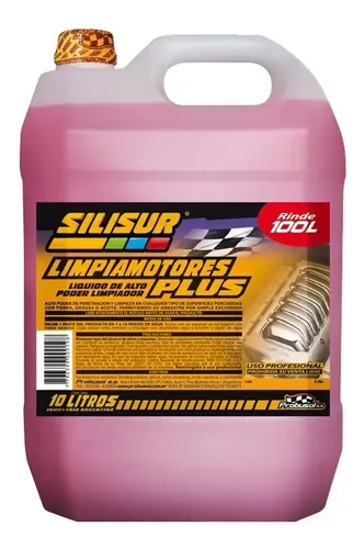 Limpia Motor Desengrasante Líquido Plus Silisur 10lt